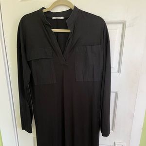 Zara Black T-Shirt Dress - Size Medium